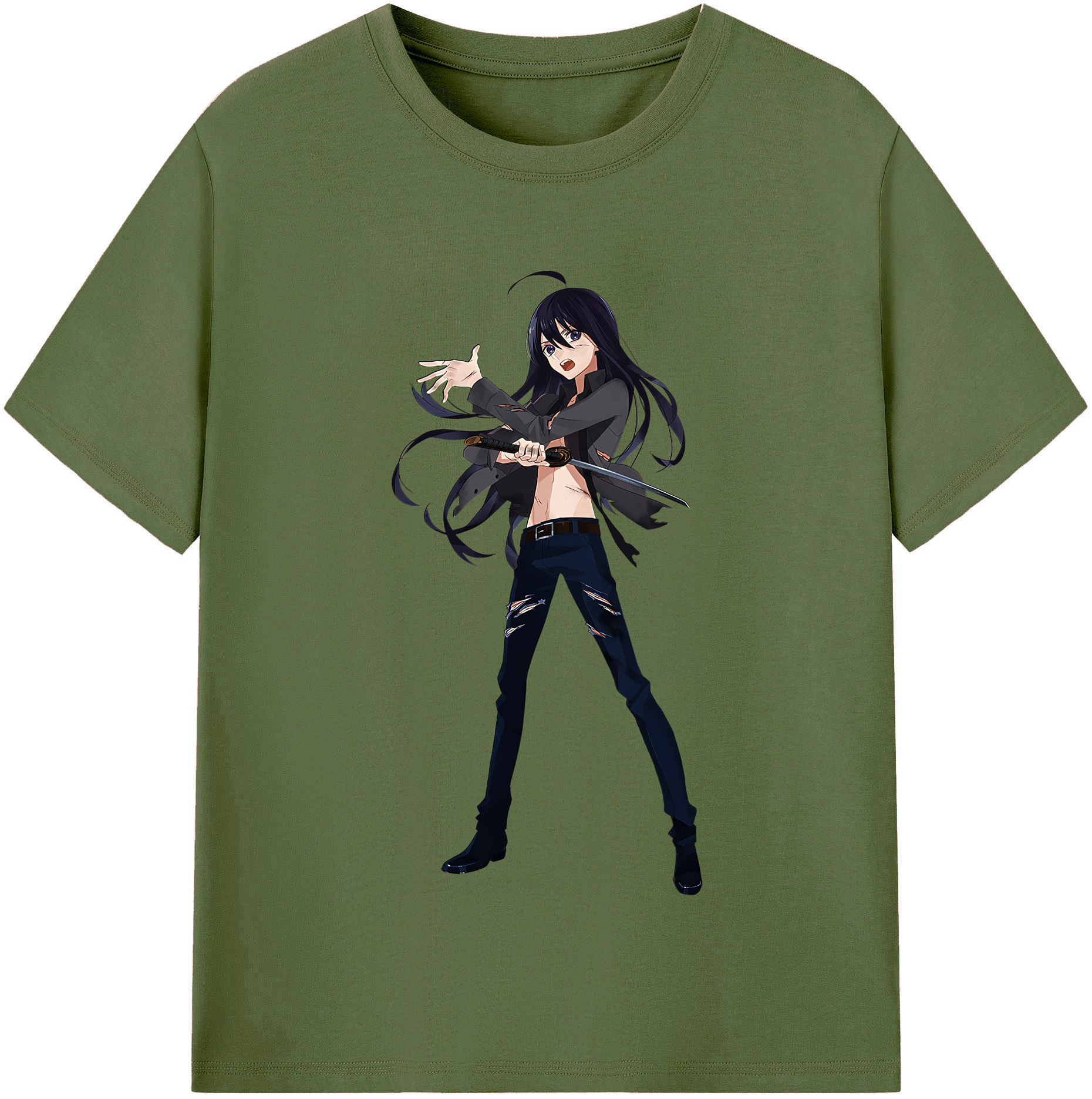 （画像用） 刀剣乱舞 Touken Ranbu 綿100％半袖Tシャツ（フロントプリント）